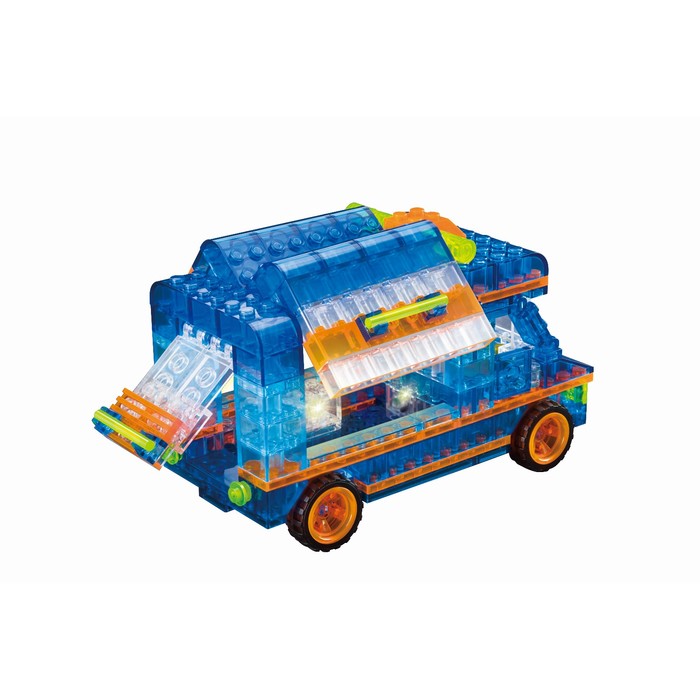 Светящийся конструктор Crystaland «Фургон», 201 деталь