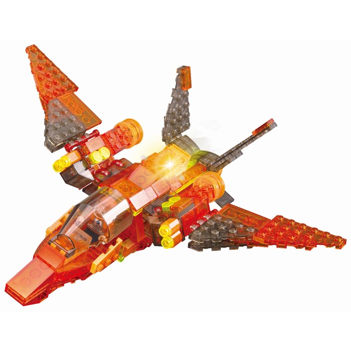 Светящийся конструктор Crystaland « Космический корабль», 3 в 1, 170 деталей