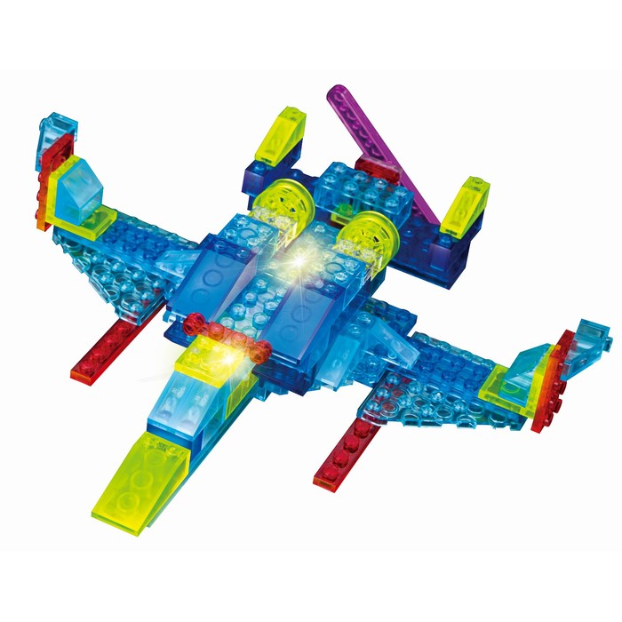 Светящийся конструктор Crystaland «Вертолёт», 8 в 1, 153 детали