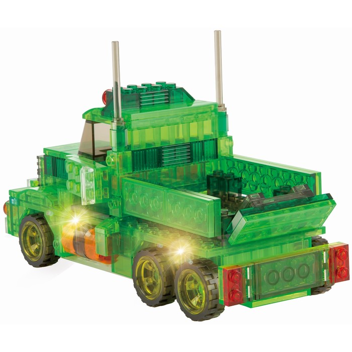 Светящийся конструктор Crystaland «Грузовик-тягач», 197 деталей