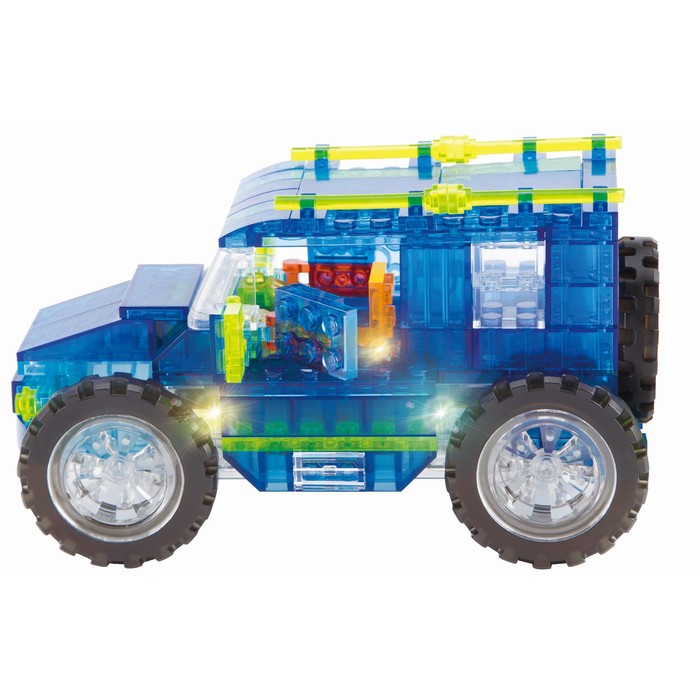 Светящийся конструктор Crystaland «Джип», 138 деталей