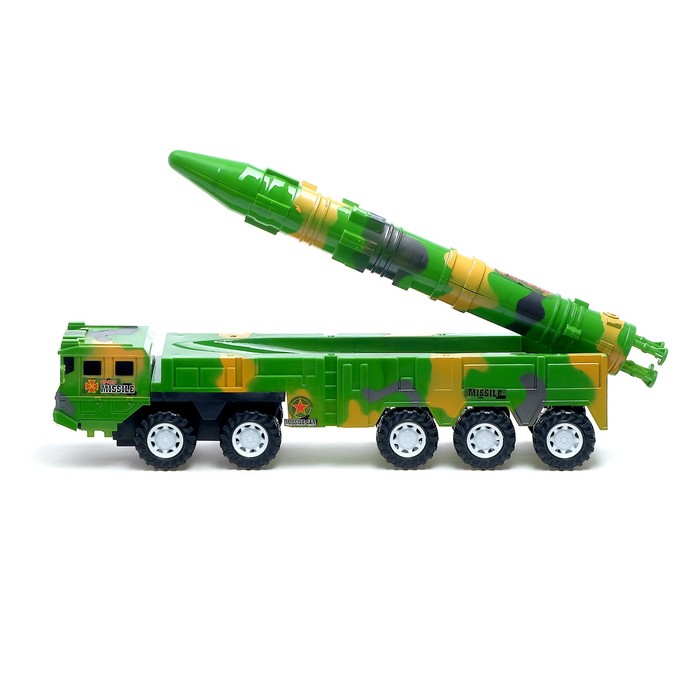 Грузовик инерционный "Тополь", с ракетой, МИКС