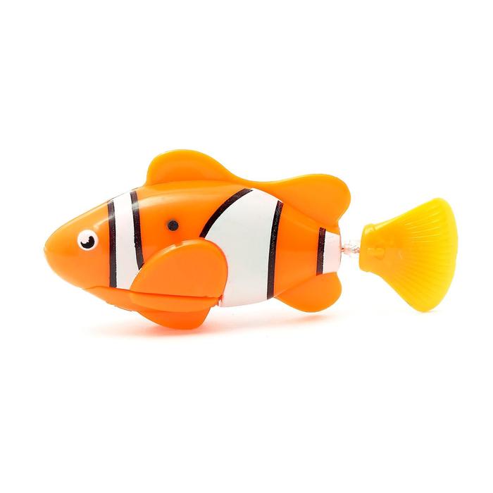 Аквариумная рыбка «Клоун», плавает в воде, работает от батареек