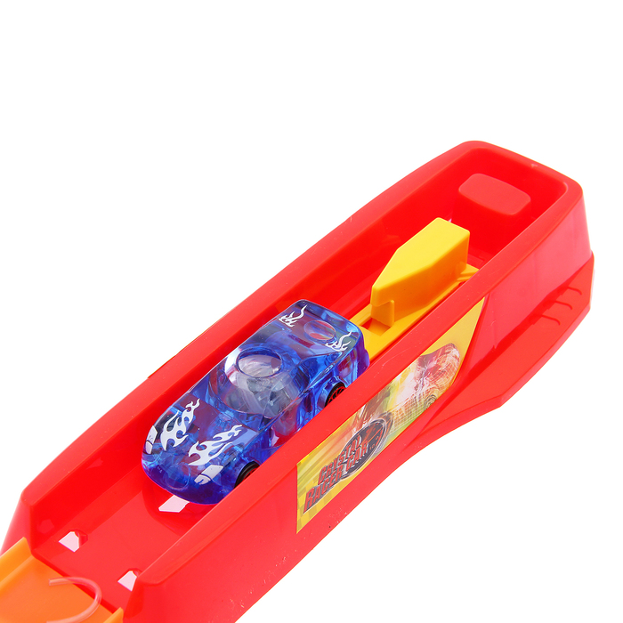 Автотрек "Crystal", световые эффекты, работает от батареек