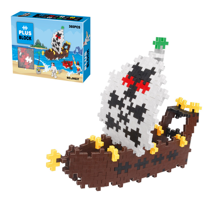 Конструктор PLUS BLOCK «Пиратский корабль», 360 деталей