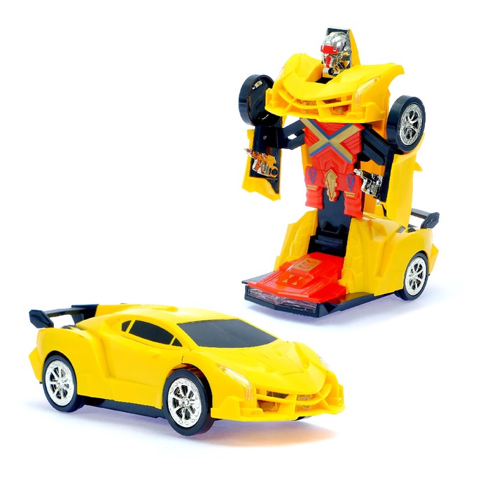 Машина-трансформер «Автобот», световые и звуковые эффекты, работает от батареек