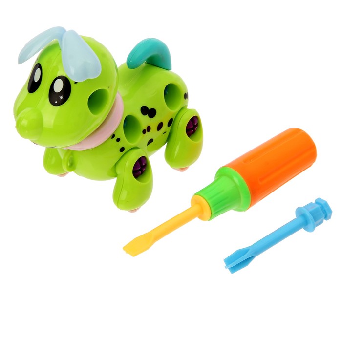 Конструктор для малышей «Собачка», 32 детали, цвета МИКС