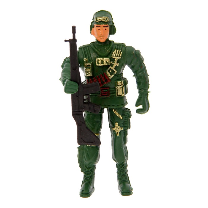 Фигурка солдатика "Пехотинец", с автоматом, МИКС