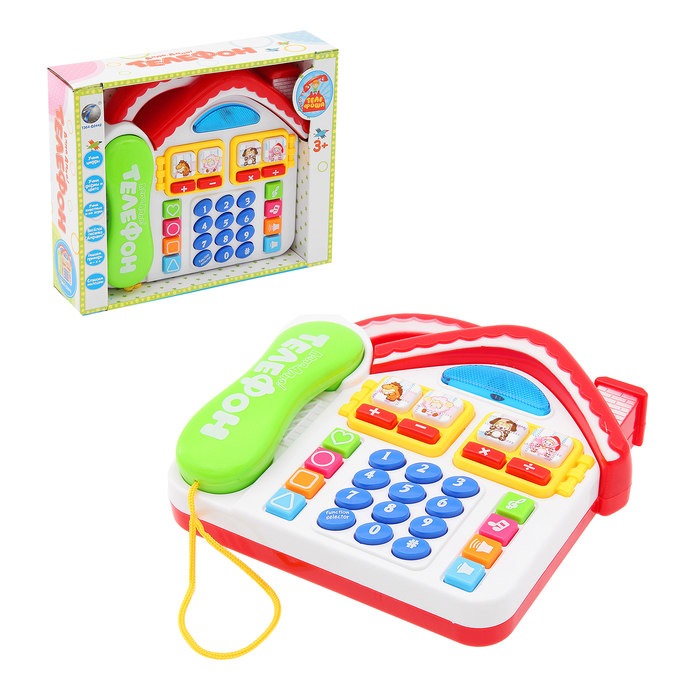 Игрушка "Телефоша" с трубкой, учим цифры, алфавит