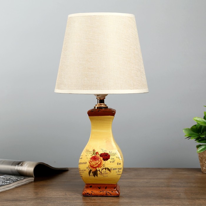 Настольная лампа "Франсиско" 1x60w E27 мультиколор 25x25x40см