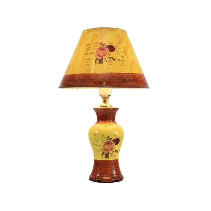 Настольная лампа "Оливье" 1x60w E27 мультиколор 25x25x40см