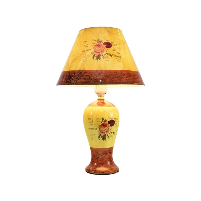 Настольная лампа "Бернар" 1x60w E27 мультиколор 25x25x40см