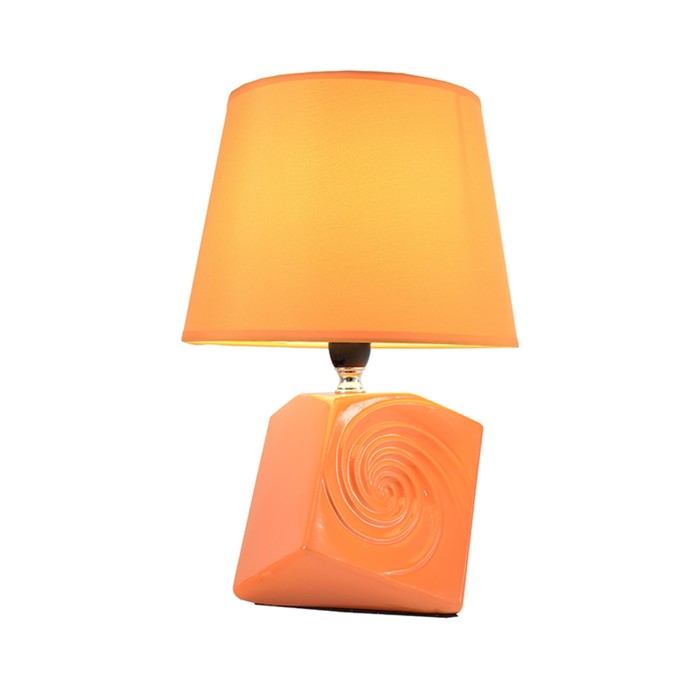 Настольная лампа "Феликс" 1x60w E27 оранжевый 20x20x31см
