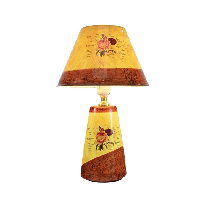 Настольная лампа "Хэдриэнус" 1x60w E27 мультиколор 25x25x40см