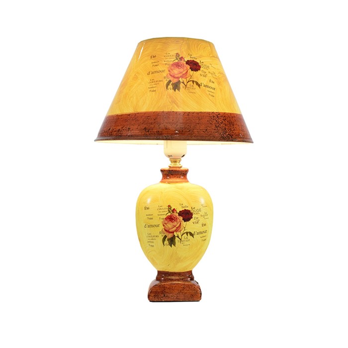 Настольная лампа "Виржини" 1x60w E27 мультиколор 25x25x40см