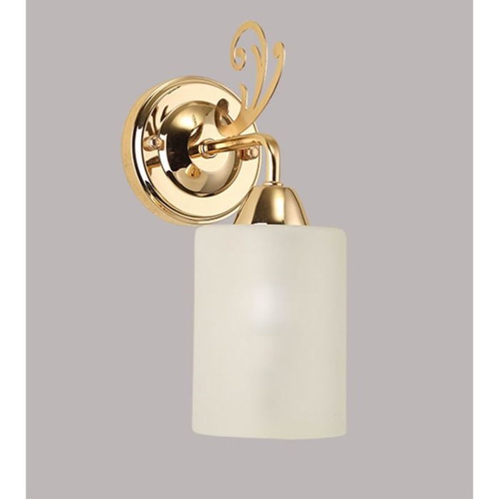 Бра "Сильви" 1x60w E14 золото 17x11x26см