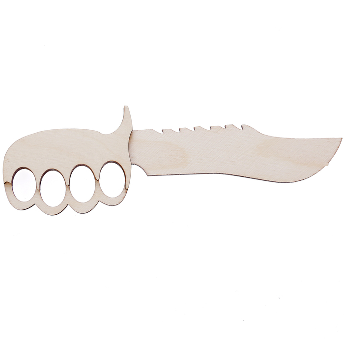 Заготовка деревянная "Нож с кастетной ручкой"