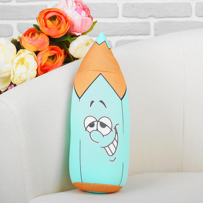 Мягкая игрушка-антистресс "Карандаш" голубой