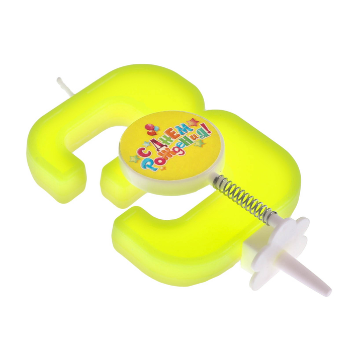 Свеча цифра "3"