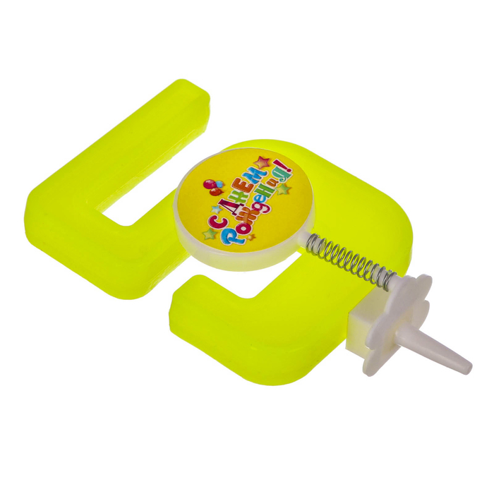 Свеча цифра "5"