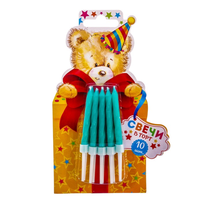 Набор свечей 10 шт. "Мишка"