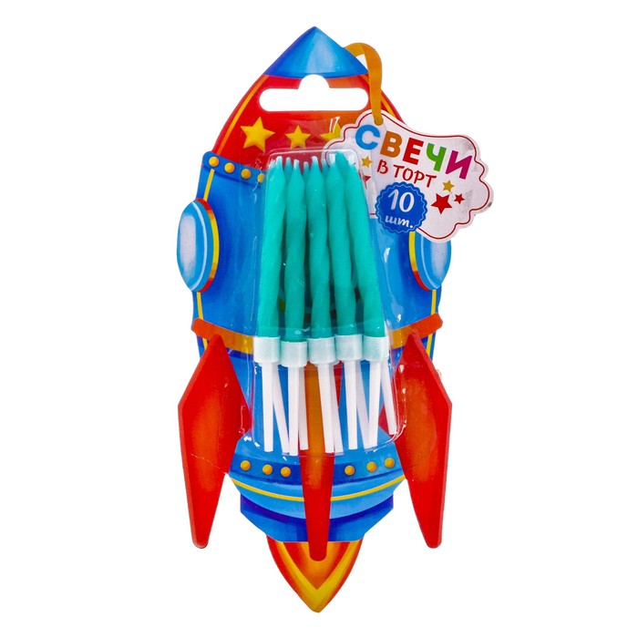 Набор свечей 10 шт. "Ракета"
