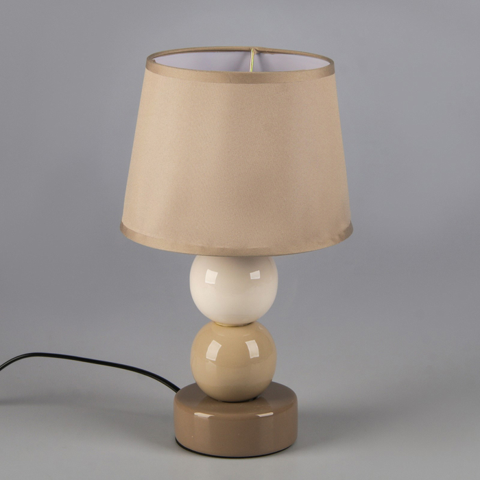 Светильник "Два шара" бело-серый 1x25W E14 14,5x14,5x32,5 см