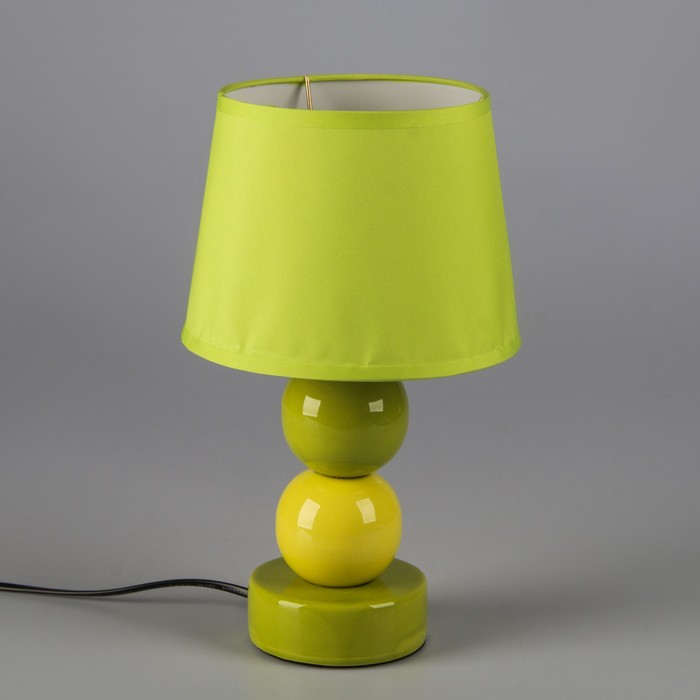 Светильник "Два шара" зеленый 1x25W E14 14,5x14,5x32,5 см