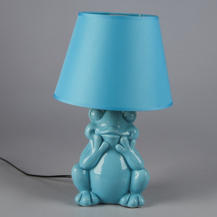 Лампа настольная с абажуром Е14 40Вт "Лягушонок" 40х25х25 см