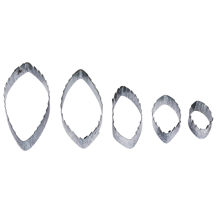 Форма для вырубки (каттер) "Pine apple leaf" набор 5 деталей (к-0027-2)