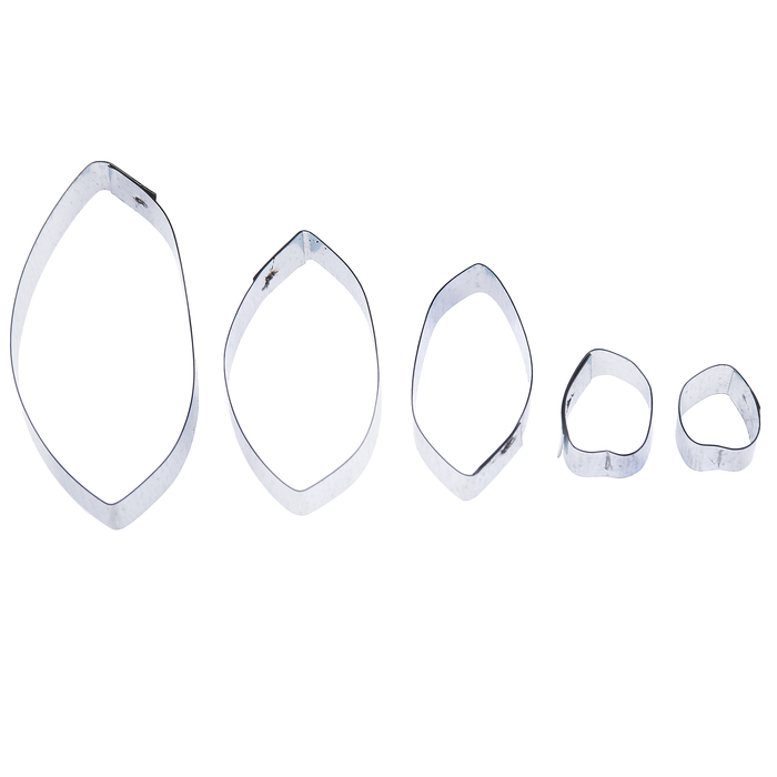 Форма для вырубки (каттер) "Тюльпан лепестки набор 5 деталей (к-0029-2)