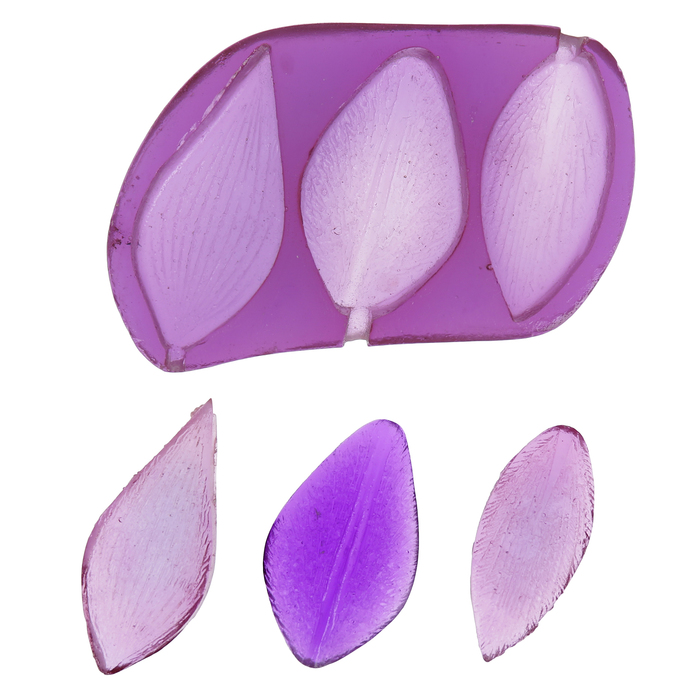 Молд пластик  "Лилия малая" двусторонний (набор 3 шт)