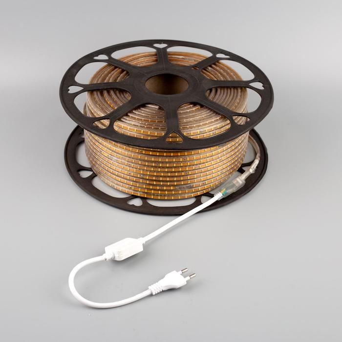 Светодиодная лента 220В,SMD3014, 100 м, IP68, 108 LED, 7,2 Вт/м, 13-15 Лм/LED, AC, Т.БЕЛЫЙ