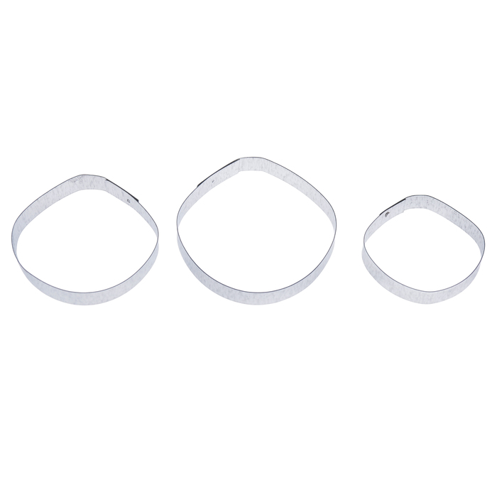 Форма для вырубки (каттер) "Мак" набор 3 детали (к-0043)