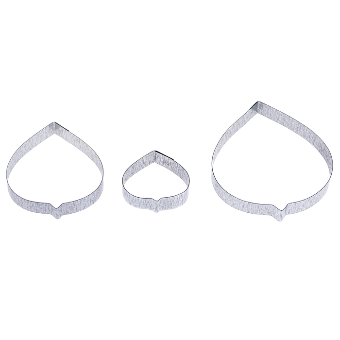 Форма для вырубки (каттер) "Сирень" набор 3 детали (к-0044)