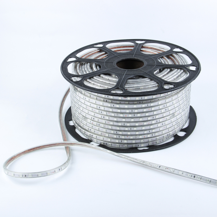 Светодиодная лента 220В,SMD5050, 100 м, IP68, 60 LED, 16-18 Лм/LED, AC, МУЛЬТИ