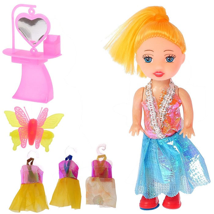 Кукла-малышка "Дарья" с аксессуарами, МИКС