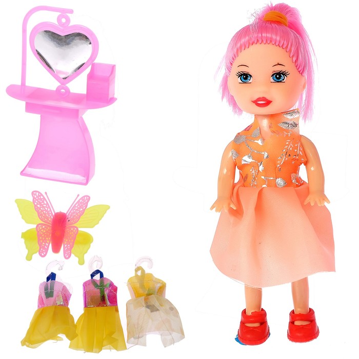 Кукла-малышка "Дарья" с аксессуарами, МИКС