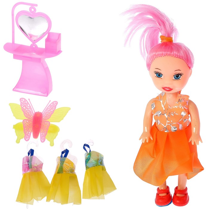 Кукла-малышка "Дарья" с аксессуарами, МИКС