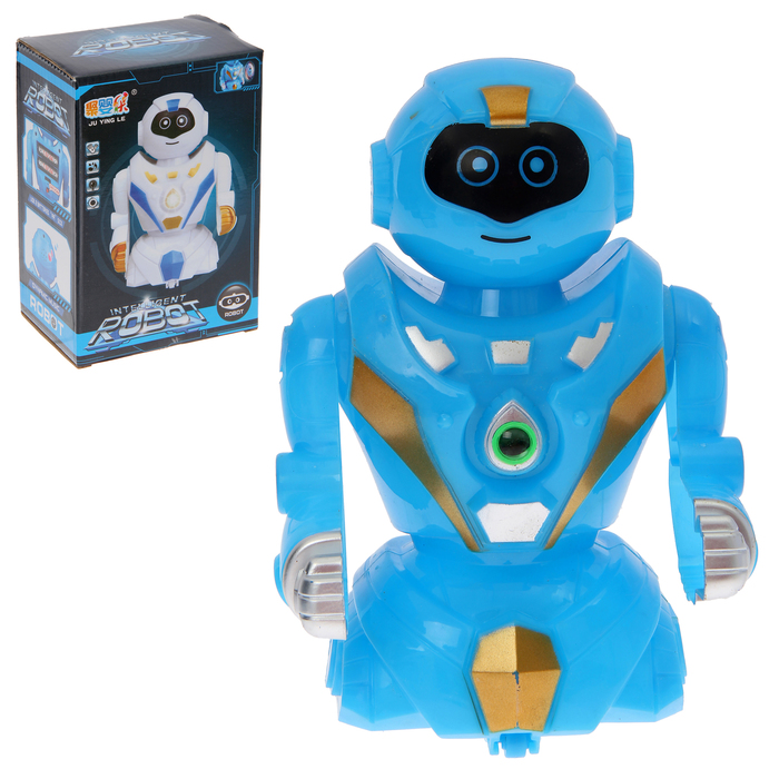 Робот «Космобот», произвольное движение, световые и звуковые эффекты, цвета МИКС