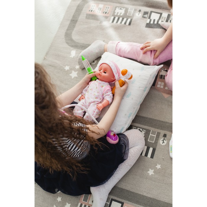 Набор доктора "Лечим малыша" с пупсом, 5 предметов