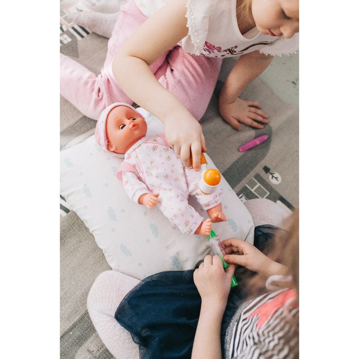 Набор доктора "Лечим малыша" с пупсом, 5 предметов