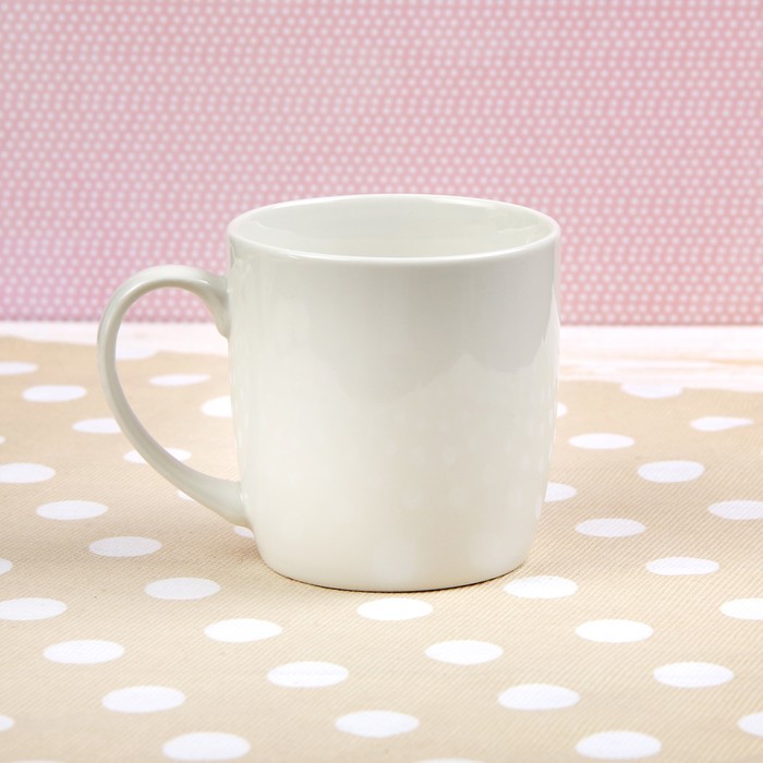 Набор кружек 330 мл "Нежность", 2 шт, с ложками и подставками, рисунок МИКС