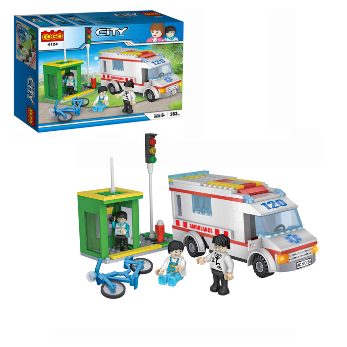 Конструктор «Скорая помощь», 283 детали