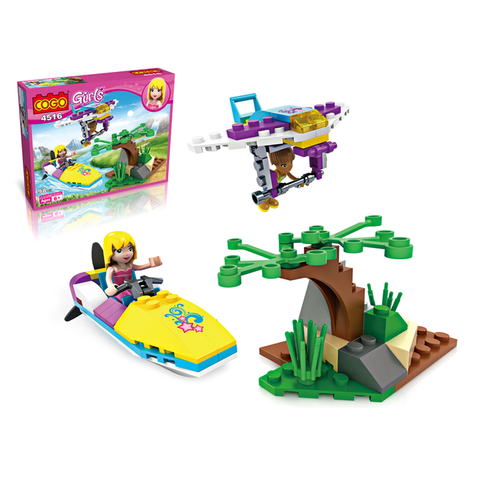 Конструктор «Девчонки: путешествие в джунглях», 600 деталей