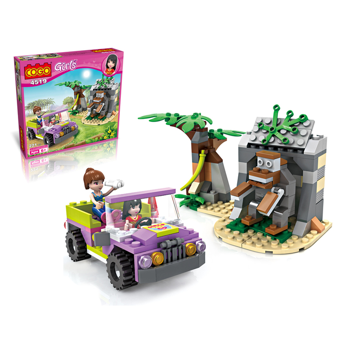 Конструктор «Девчонки: путешествие в джунглях», 221 деталь