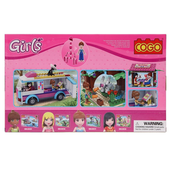 Конструктор «Девчонки: путешествие в джунглях», 440 деталей