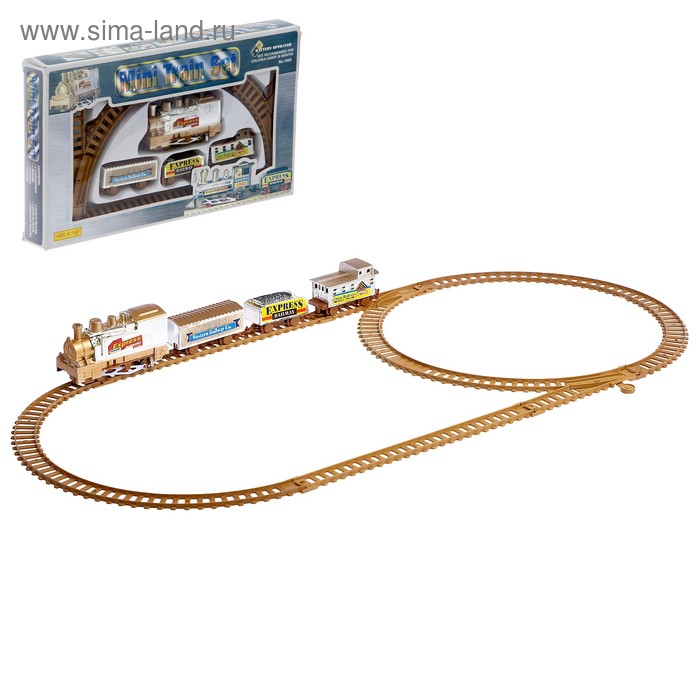 Железная дорога «Скорый поезд», работает от батареек железная дорога классический поезд работает от батареек свет и звук