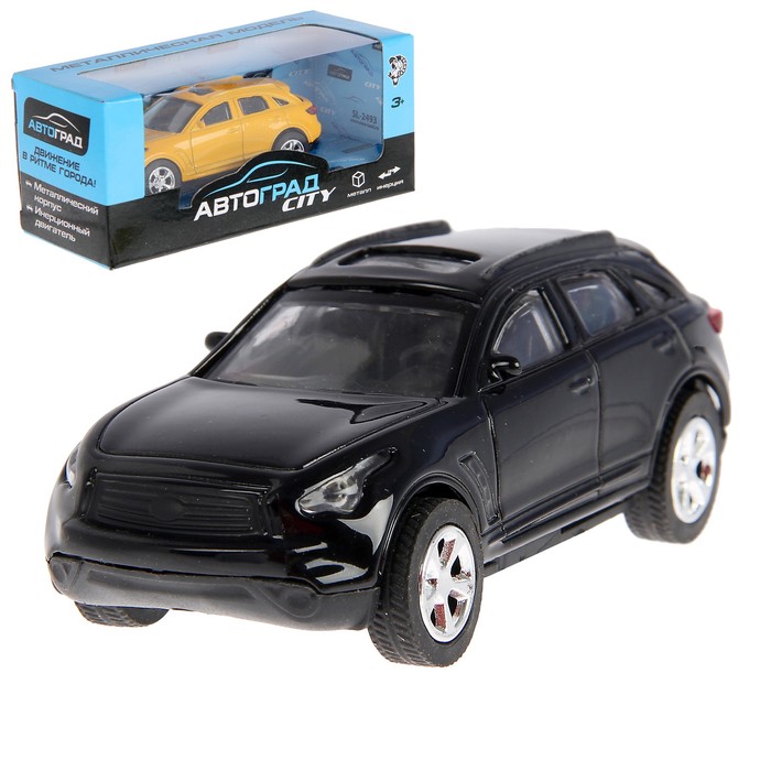 Машина металлическая "Финик", инерционная, свет, масштаб 1:43, цвета МИКС