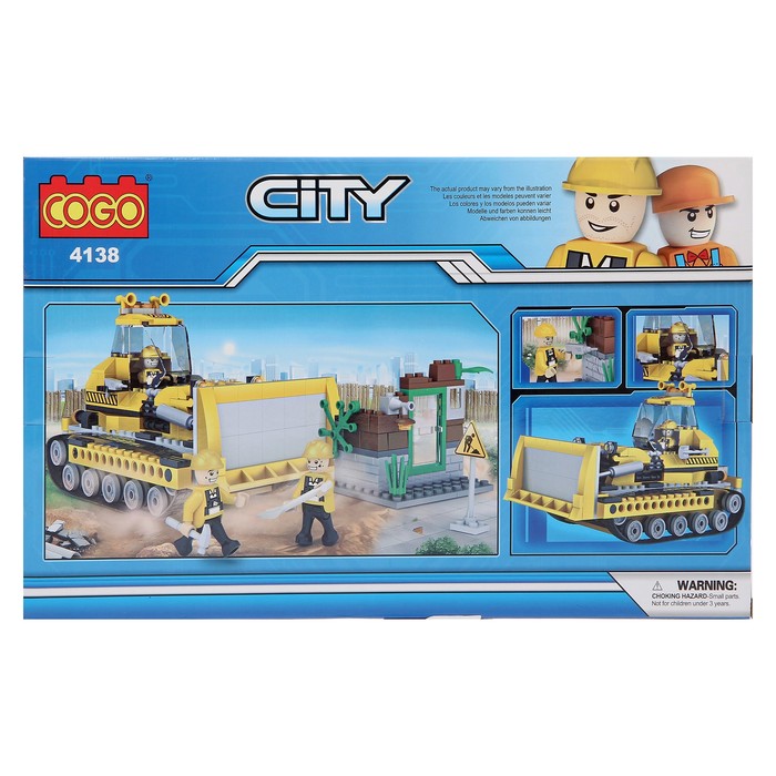 Конструктор «Бульдозер», 412 деталей